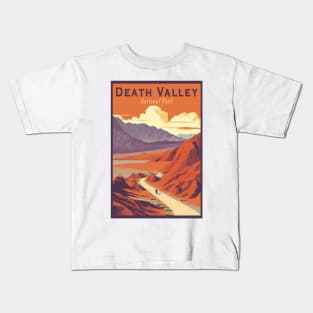 Death Valley National Park Vintage Travel  Poster Kids T-Shirt